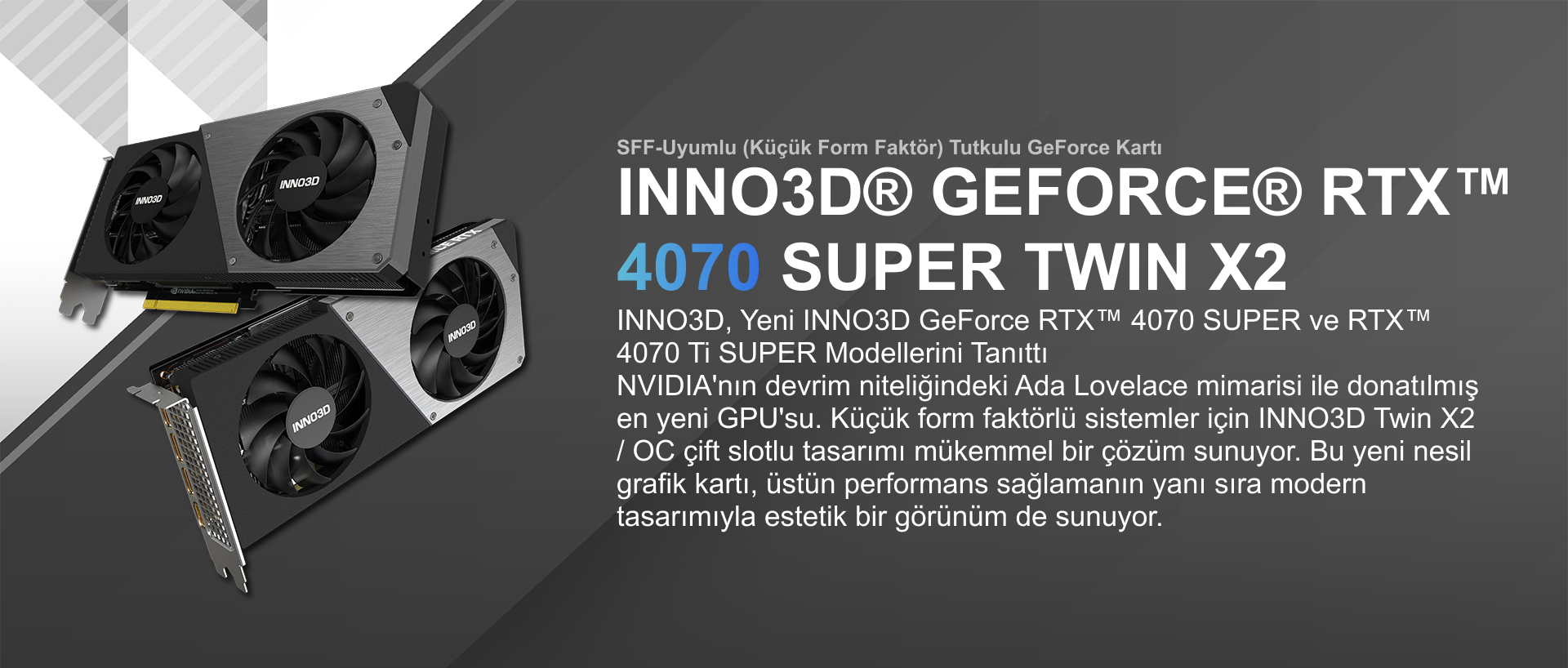 Inno3D GeForce RTX 4070 Super Twin x2 12GB 192 Bit