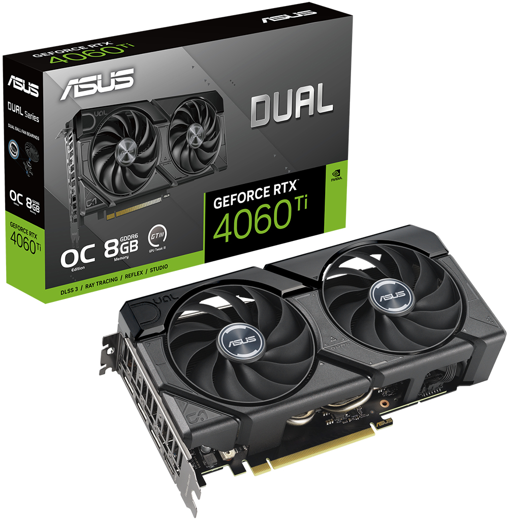 ASUS Dual GeForce RTX™ 4060 Ti EVO OC Edition 8GB GDDR6