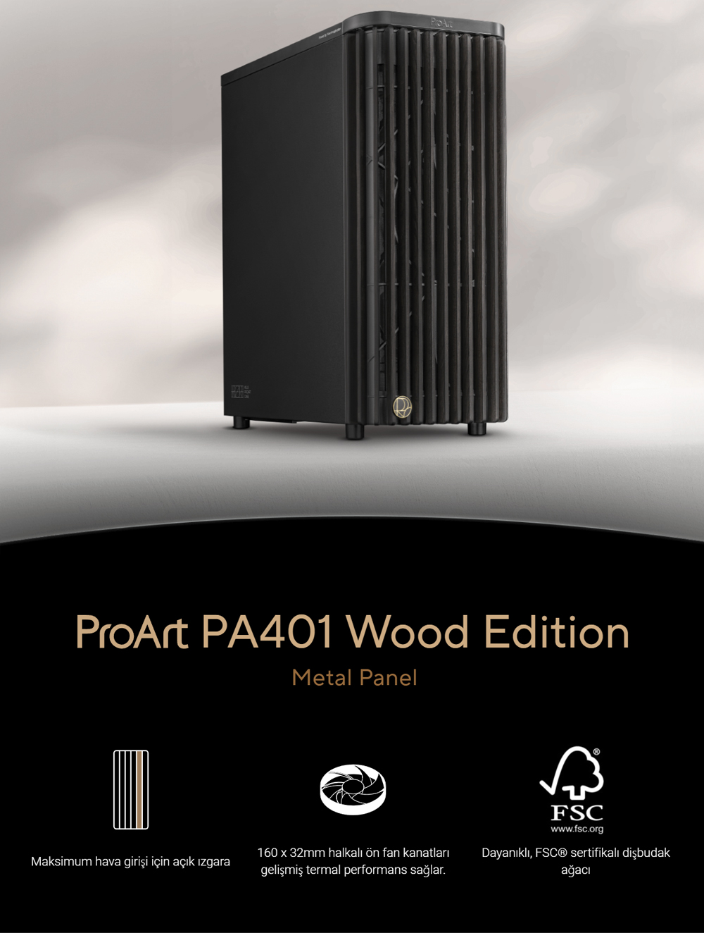 ProArt PA401 Wood Edition - Metal Panel